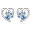 Paw and Heart Earrings with Zirconia