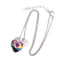 Rainbow Memorial Necklace with Heart Pendant