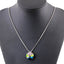 Rainbow Memorial Necklace with Heart Pendant