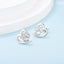 Paw and Heart Earrings with Zirconia