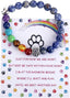 Rainbow Bridge Memorial Bracelet – 7 Chakra Bead Gift for Pet Loss