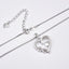 Paw and Heart Necklace with Infinity Charm