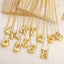 Puffy Letter Necklace