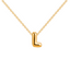 Bubble Initial Necklace
