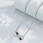 Infinity Paw Print Necklace with Zirconia