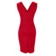 Lina | Fitted Dress with V-Neckline and Slit