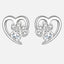 Paw and Heart Earrings with Zirconia