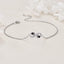 Infinite Symbol Pendant Pet Paw Bracelet with Zirconia