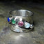 Boho Ring with Multicolored Crystals