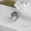 925 Sterling Silver Adjustable Layered Ring