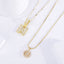 Initiale™ | Gold Moissanite Letter Necklace Set