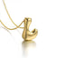 Puffy Letter Necklace