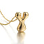Puffy Letter Necklace