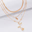 Golden Rose Pendant Necklace