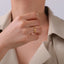 Gold-Tone Paw Print Ring – Stainless Steel