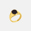 Tudela Ring Black Gem