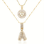 Initiale™ | Gold Moissanite Letter Necklace Set