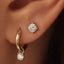 Larmes™ | Gold Stone Stud Earrings