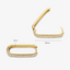 Icona™ | Gold Large Pave Hoop Earrings